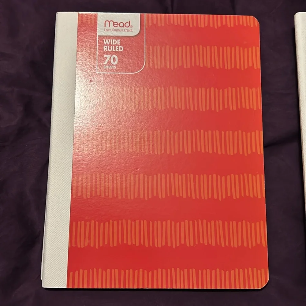 Mead wide ruled composition books